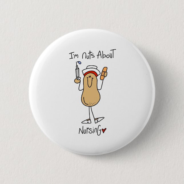 Nuts About Nursing Button (Front)