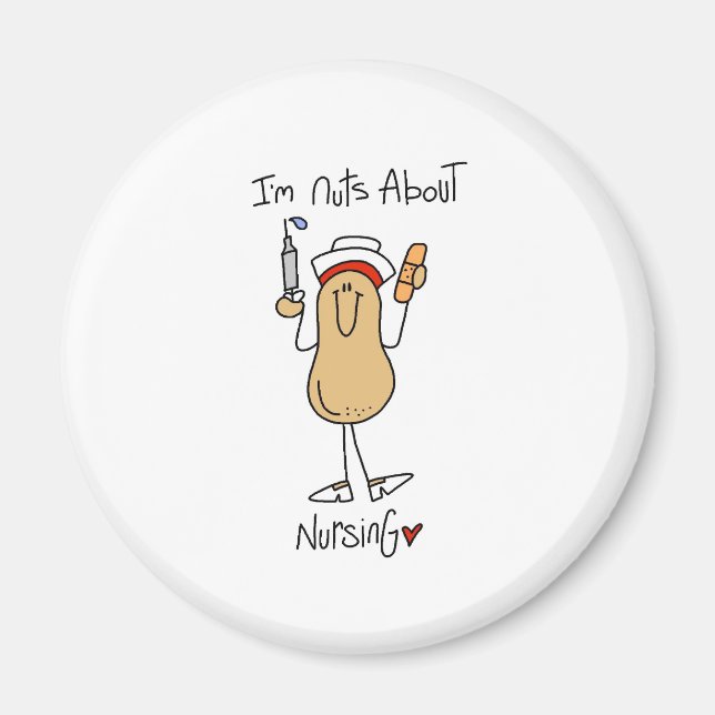 Nuts About Nursing Magnet (Front)