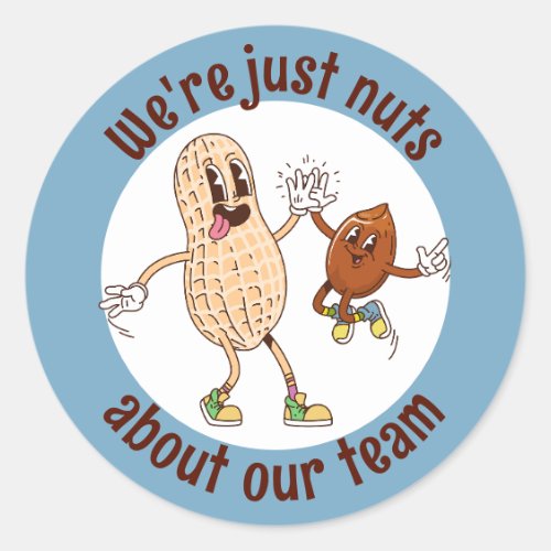 Nuts about our team employee treat award sticker
