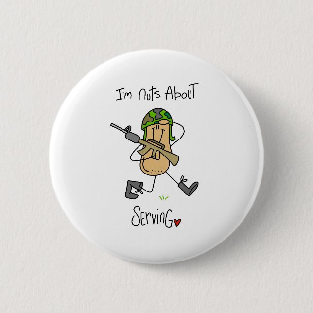 Nuts About Serving Button (Front)