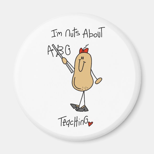 Nuts About Teaching Magnet (Front)
