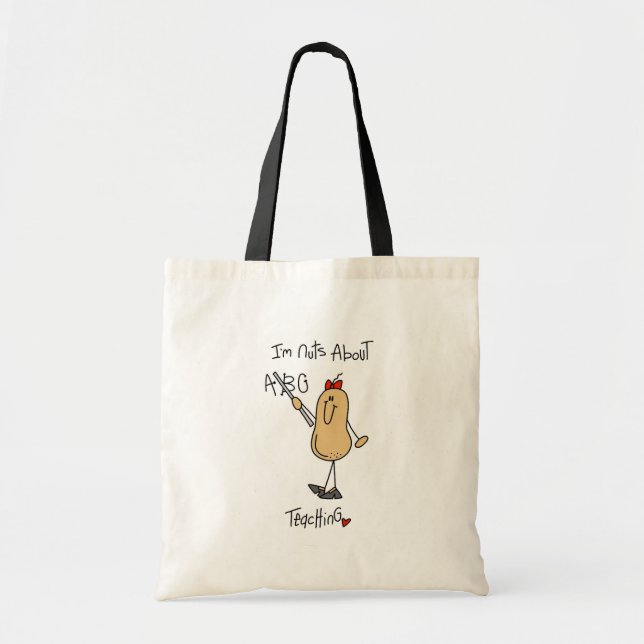 Nuts About Teaching Tote Bag (Front)