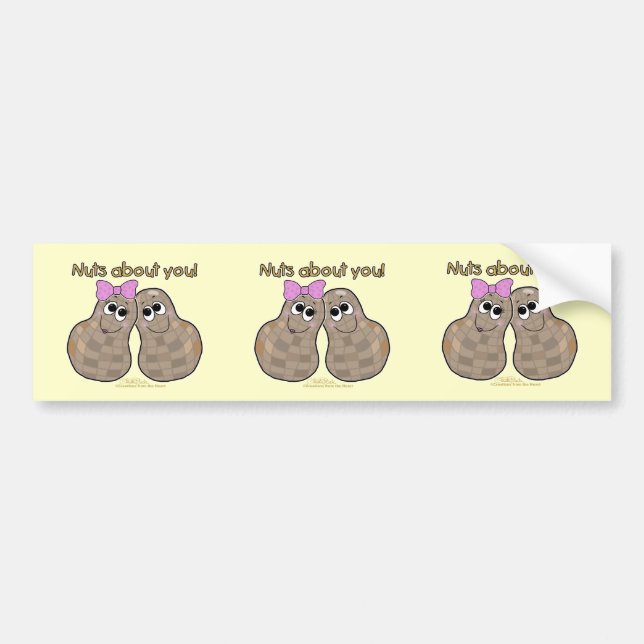 Nuts About You! Bumper Sticker (Front)