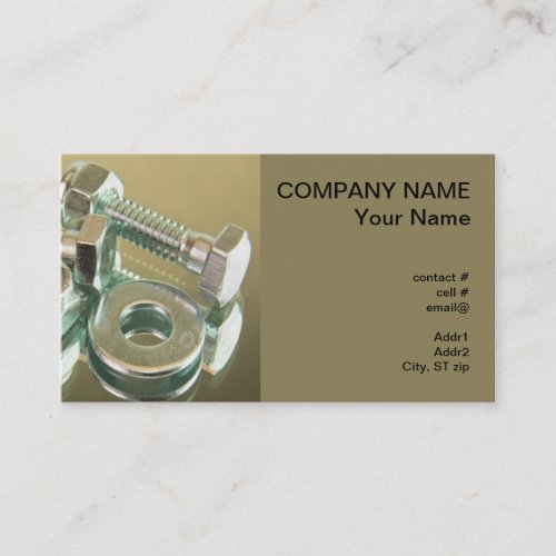 nuts and bolts business card
