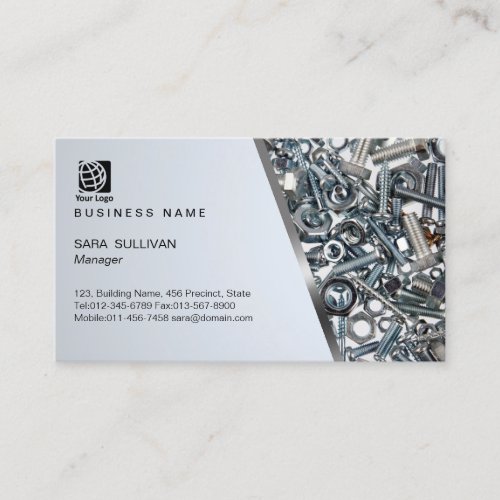 Nuts and Bolts Hardware Supplies Business Card