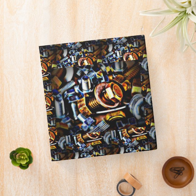 Nuts and Bolts Pop Art Binder (In Situ)