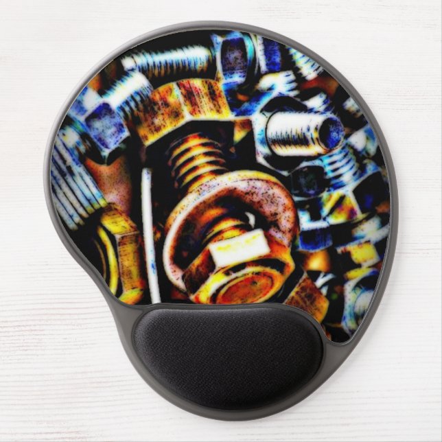 Nuts and Bolts Pop Art Gel Mouse Pad (Front)