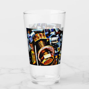 Nuts and Bolts Pop Art Glass