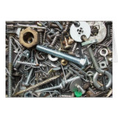 Nuts, Bolts, Nails, and More Blank Card (Front Horizontal)