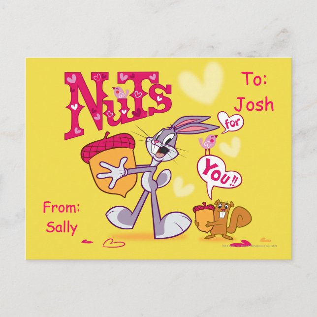 Nuts For You Postcard (Front)