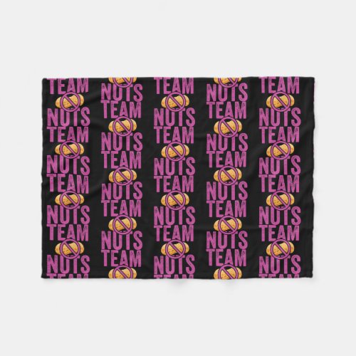Nuts Or No Nuts Gender Reveal Party Baby Shower Fleece Blanket