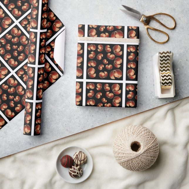 Nuts pattern  wrapping paper (Crafts)