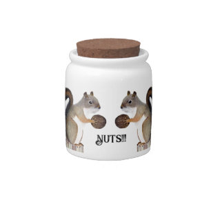 Nuts!!! Squirrel Candy Jar