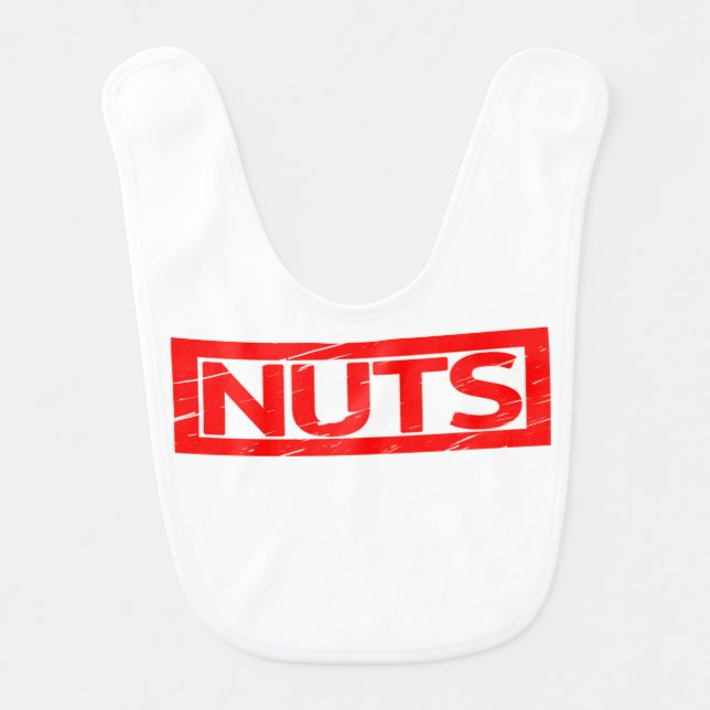 Nuts Stamp Baby Bib (Front)