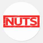 Nuts Stamp Classic Round Sticker