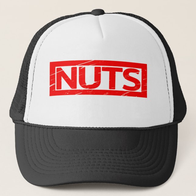 Nuts Stamp Trucker Hat (Front)