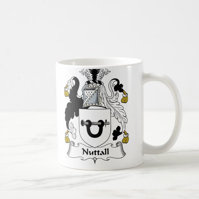 Nuttall Family Crest Coffee Mug (Right)