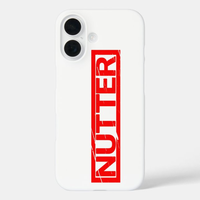 Nutter Stamp Case-Mate iPhone Case (Back)