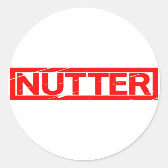 Nutter Stamp Classic Round Sticker (Front)