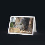 Nutty Birthday Squirrel Personalized Card<br><div class="desc">Cute Squirrel.  Inside message fully customizable.</div>