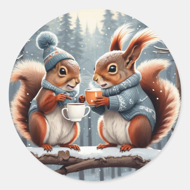 Nutty Buddies Classic Round Sticker (Front)