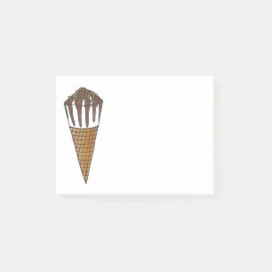Nutty Buddy Vanilla Ice Cream Cone Foodie Post Its Post-it Notes