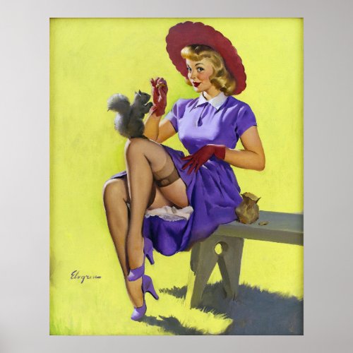 Nutty Friend Pin Up Poster