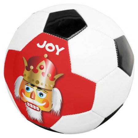 Nutty Nutcracker King Soccer Ball