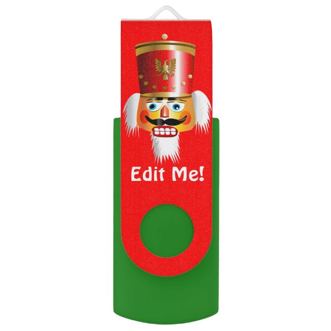 Nutty Nutcracker Toy Soldier Flash Drive (Front Vertical)