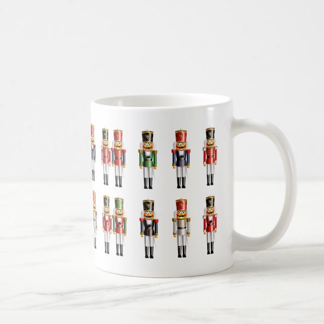 Nutty Nutcracker Toy Soldiers Army Coffee Mug (Right)