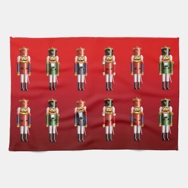 Nutty Nutcrackers Army Towel (Horizontal)