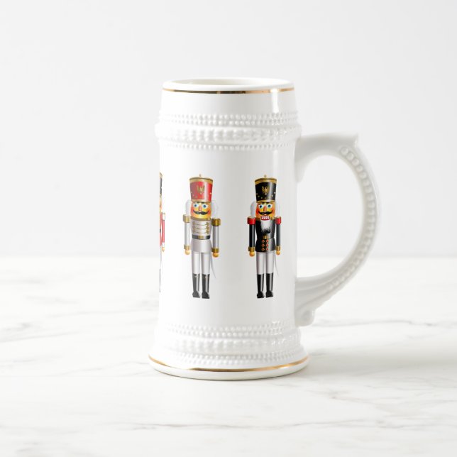 Nutty Nutcrackers Toy Soldiers Army Beer Stein (Right)