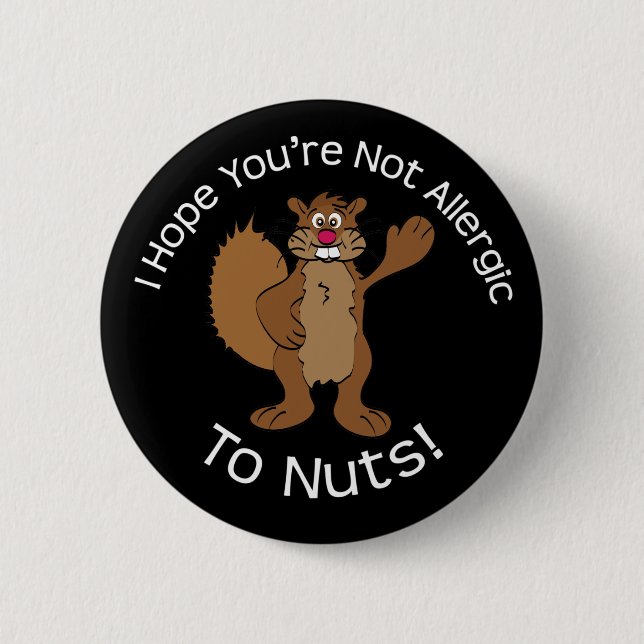 Nutty Squirrel Button (Front)