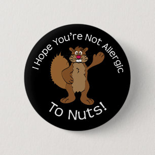 Nutty Squirrel Button