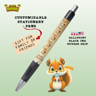 Nutty Squirrel Cute Wildlife Animal Character 🐿 Pen