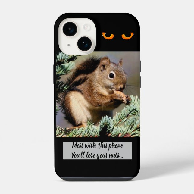 Nutty Squirrel  Iphone Case (Back)