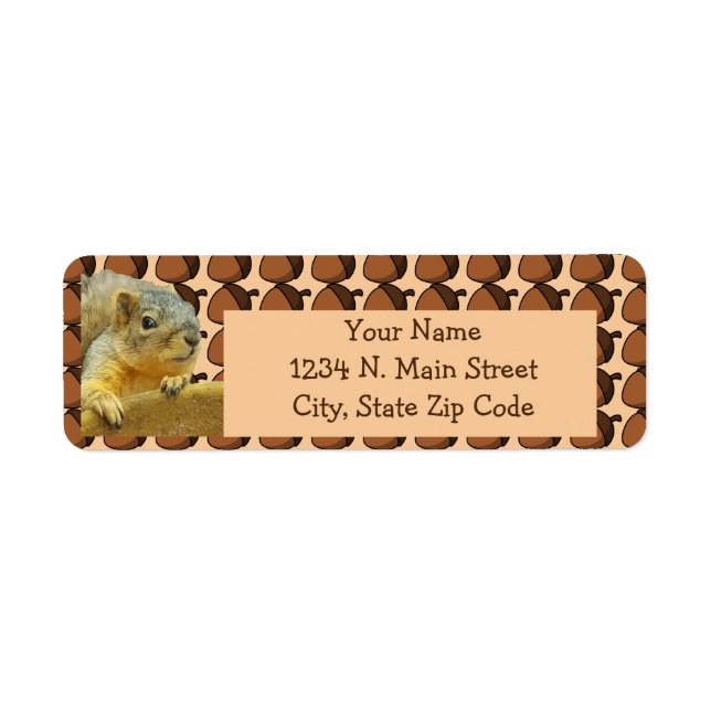 Nutty Squirrel Label (Front)