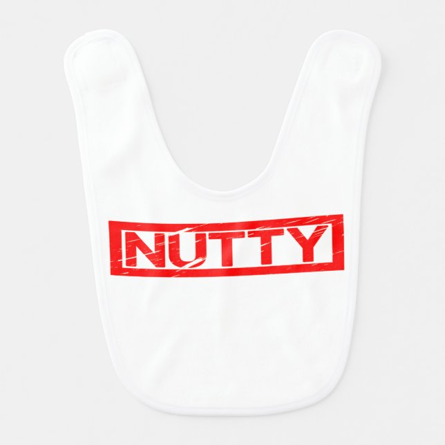 Nutty Stamp Baby Bib (Front)