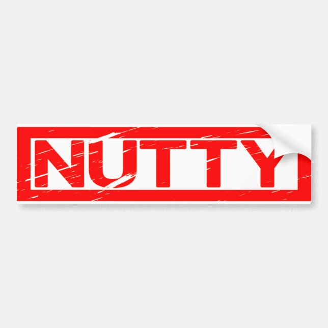 Nutty Stamp Bumper Sticker (Front)