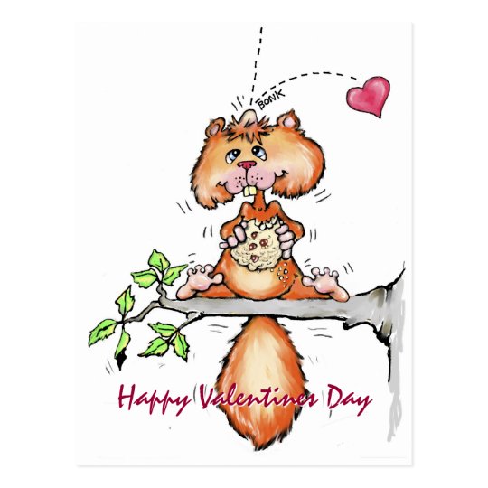 Nutty Valentine Postcard