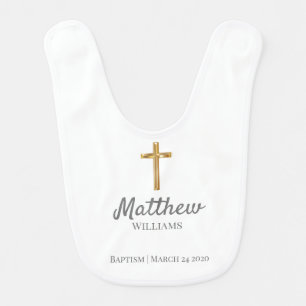 Nuturing Baptism Baby Bib