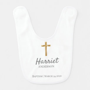 Nuturing Baptism Baby Bib