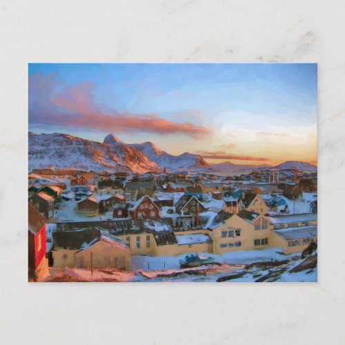 Nuuk City Greenland by Ozborne Whilliansson Postcard