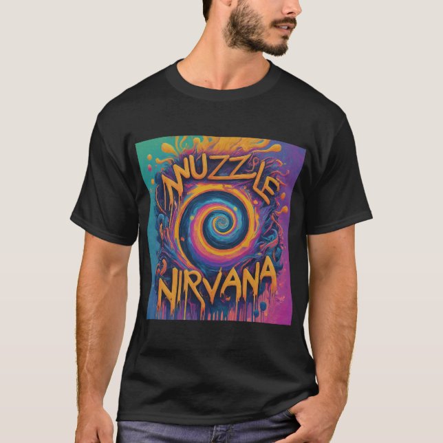 Nuzzle into Nirvana design T-shirt  (Front)