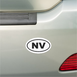 NV Nevada oval  Car Magnet