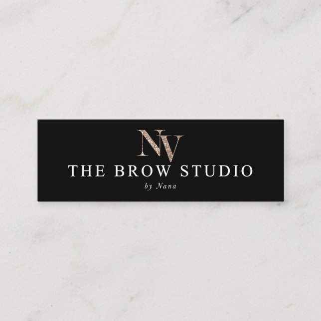 NV The Brow Studio Mini Business Card (Front)