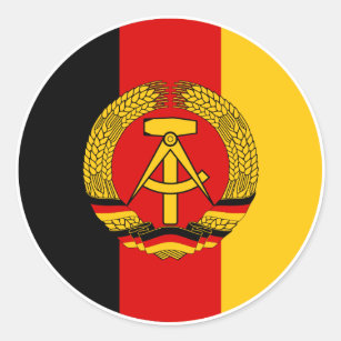 2x Aufkleber DDR Fahne GDR Flagge Sticker Fun Ossi Ostdeutschland Osten