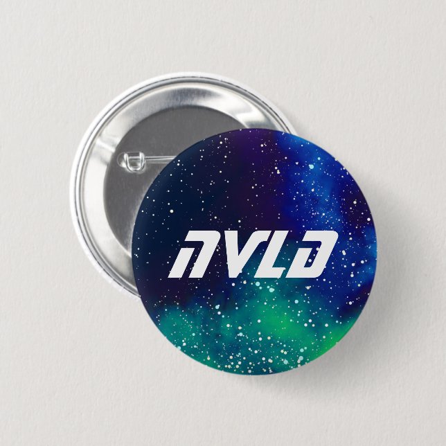 NVLD Customizable Galaxy Identity Pinback Button (Front & Back)