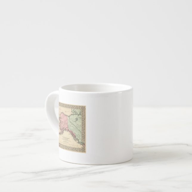 NW America Map by Mitchell Espresso Cup (Front Left)