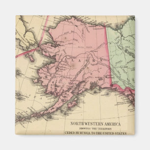 NW America Map by Mitchell Magnet